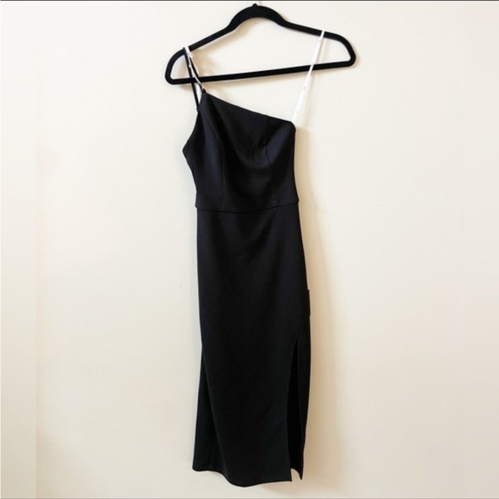 NWT Lulus one strap bling midi dress with slit
